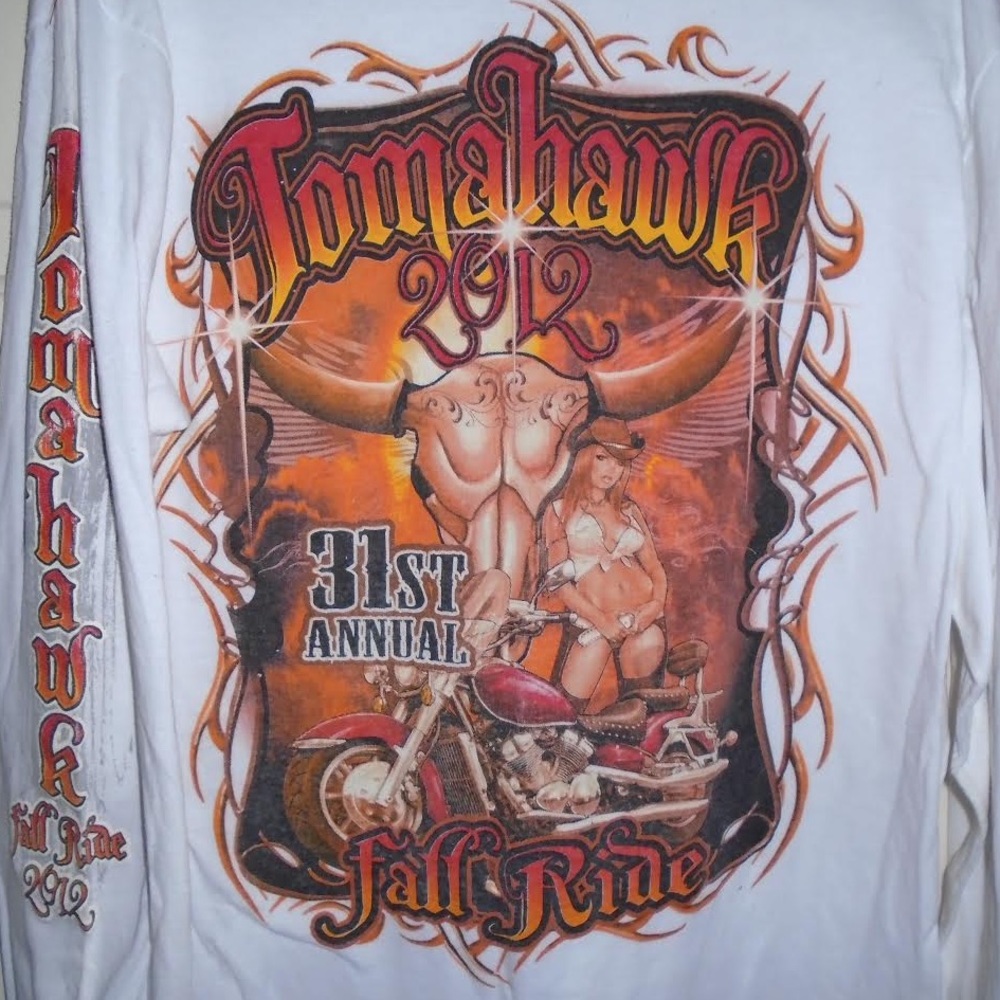 "Tomahawk Fall Ride 2012" vtg long-sleeve tee